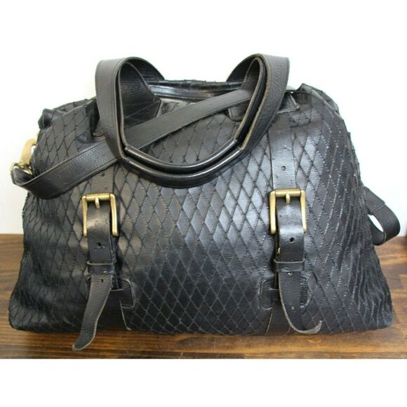 XL AMAZING JAS MB IBW LTD LONDON BLACK GENUINE LEATHER TOTE SHOULDER BAG HANDBAG - Picture 8 of 12